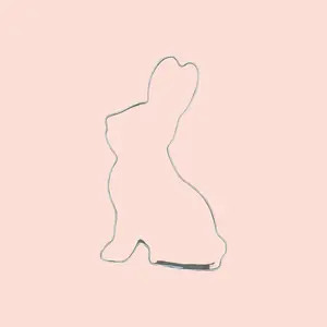 Easter Bunny cookie cutter (side body)