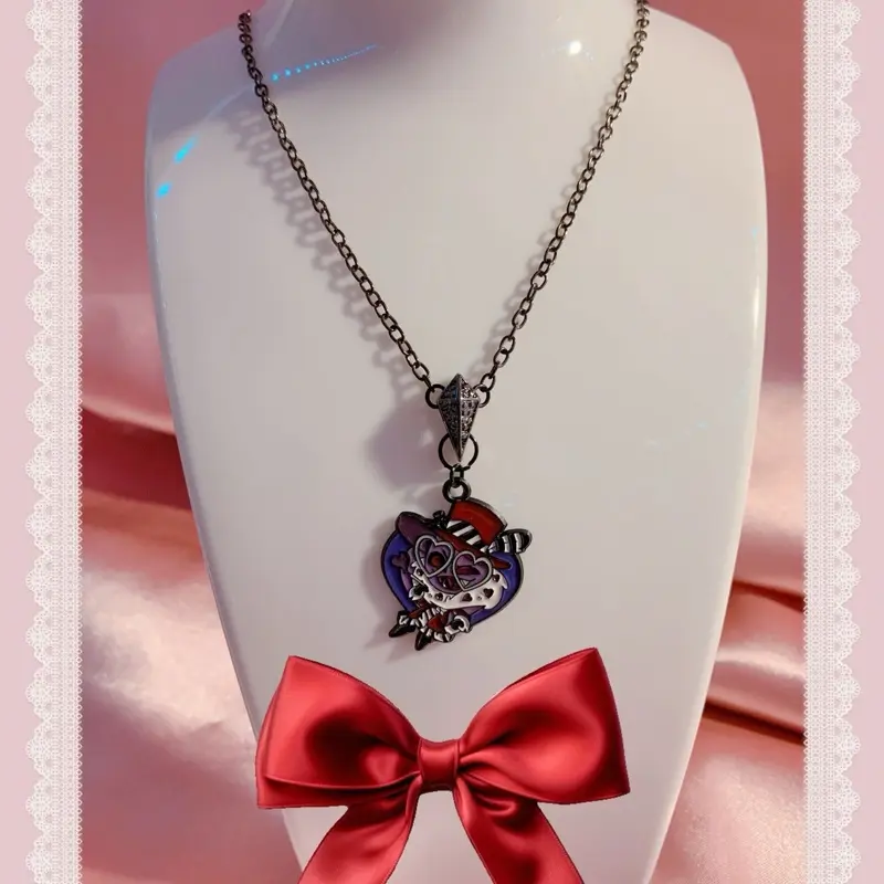 Hazbin Handmade Val Street Fashion Vkei jstyle Alternative Alt Punk Goth Necklace