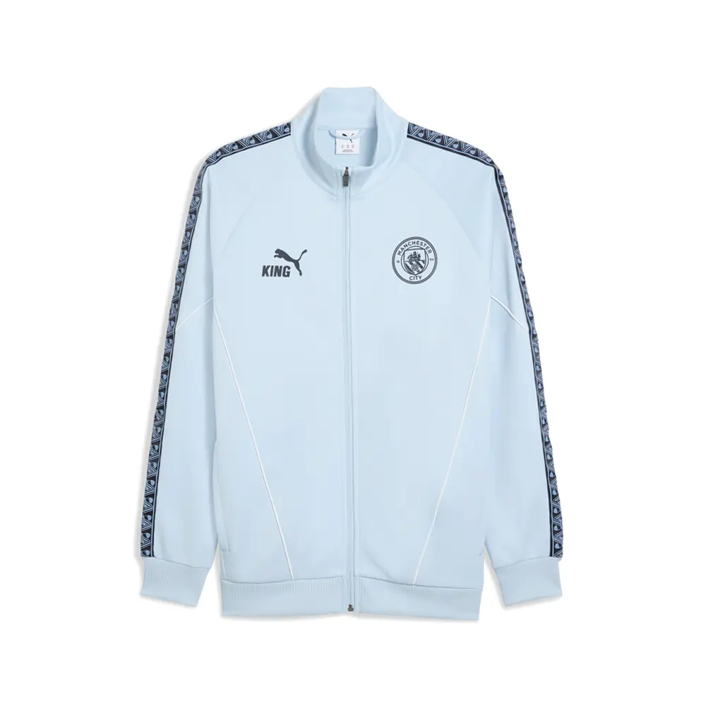 PUMA Mens Manchester City King Anthem Jacket Soccer Cleats  - Blue