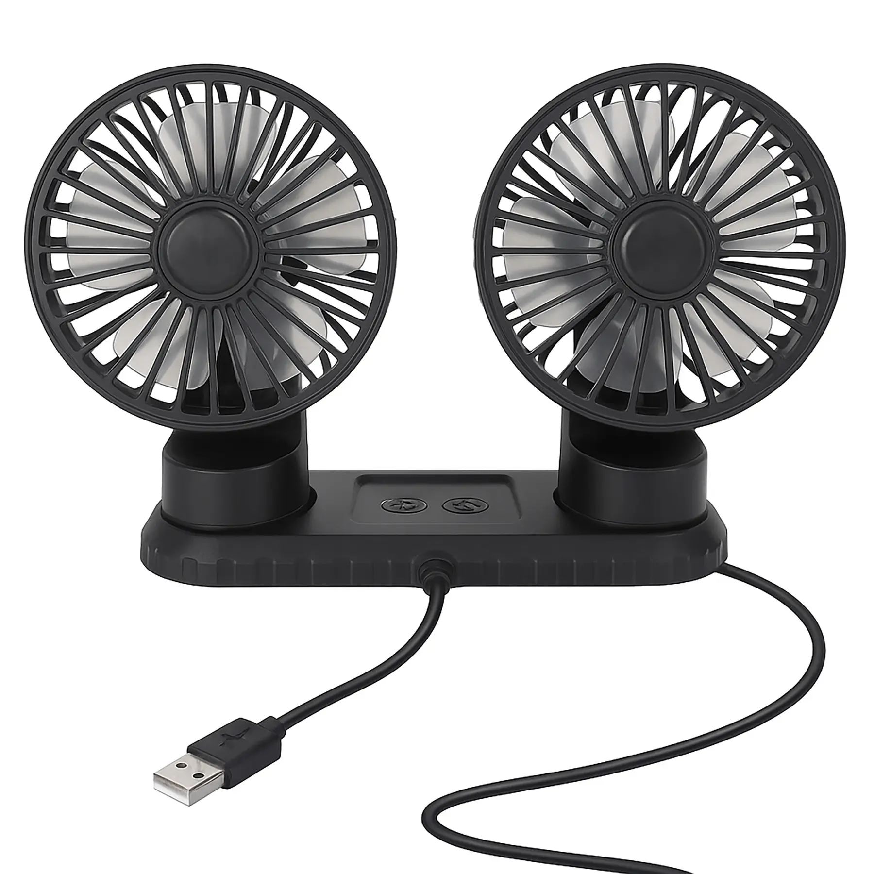 Doemoil Car Fan USB Powered - Powerful 3 Speed, Portable Cooling Clip Fan for Car Vent, Quiet Brushless Motor, 360 Degree Rotatable, Air Circulation for Vehicle, Van, Truck, SUV, RV
