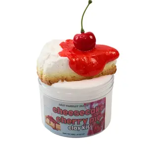 Cheesecake Cherry Pie Slime Clay Kit Specialty DIY