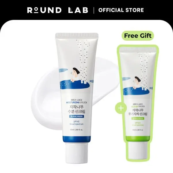 [ROUND LAB] Birch Juice Moisturizing Sunscreen_OTC version_50ml Skincare Facial Moisturizing Hydrating Suncare UV Protection