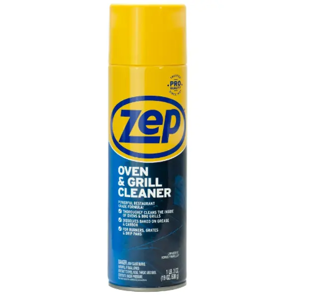 DX08 1PK Zep G906459572 Commercial Grill & Oven Cleaner - Bio Clean Stainless Steel Polish, Household Kitchen Soap Scum Remover, Foaming Degreaser, Degreaser Foaming