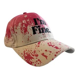Im Fine Hat Funny Sarcastic Special Effect Graphic Novelty Blood Stain Cap Funny Hats Funny offensive  Novelty Caps for Men Multi - Im Standard