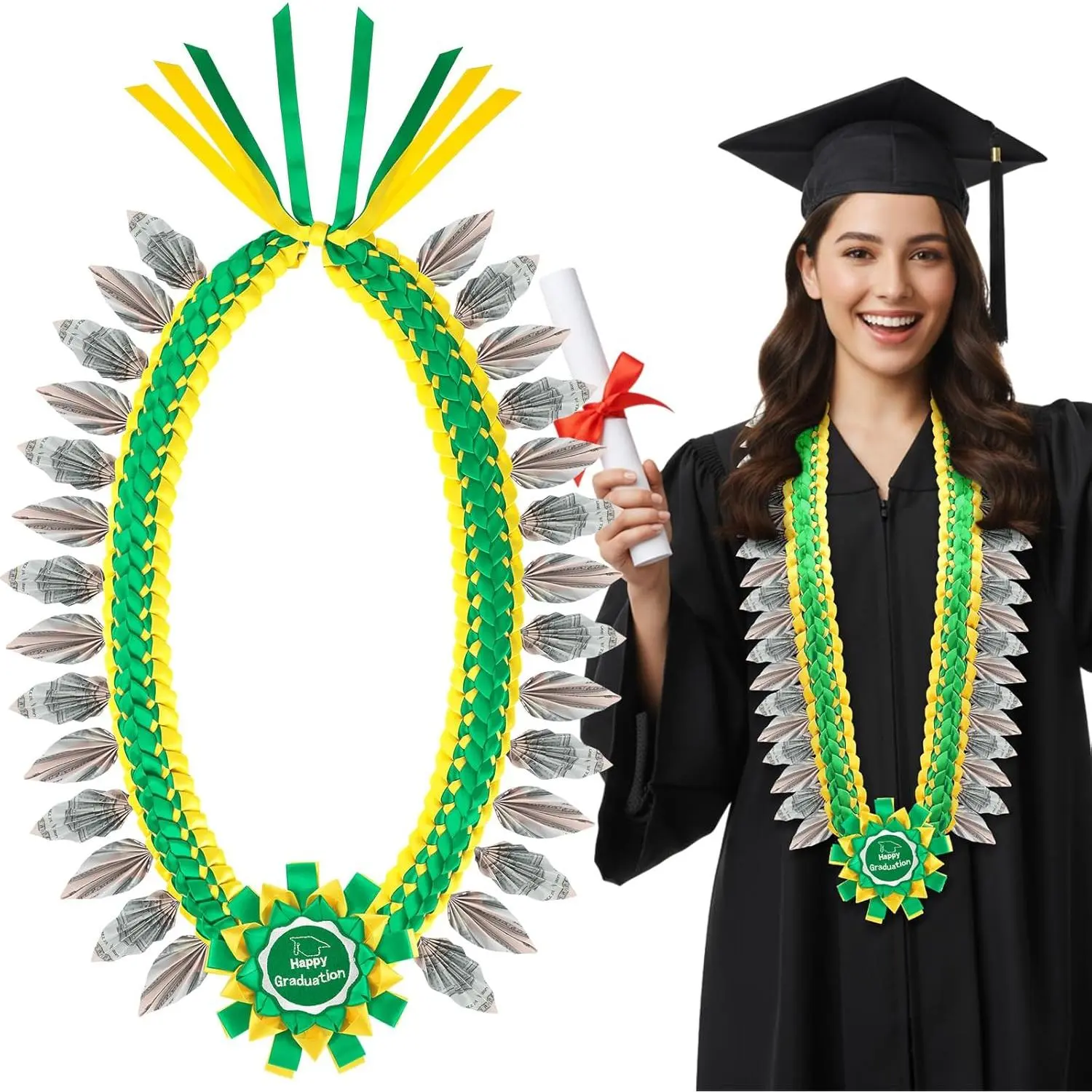 2026 Graduation Money Lei Braided Ribbon for Class of 2026 47.24 Inch ...