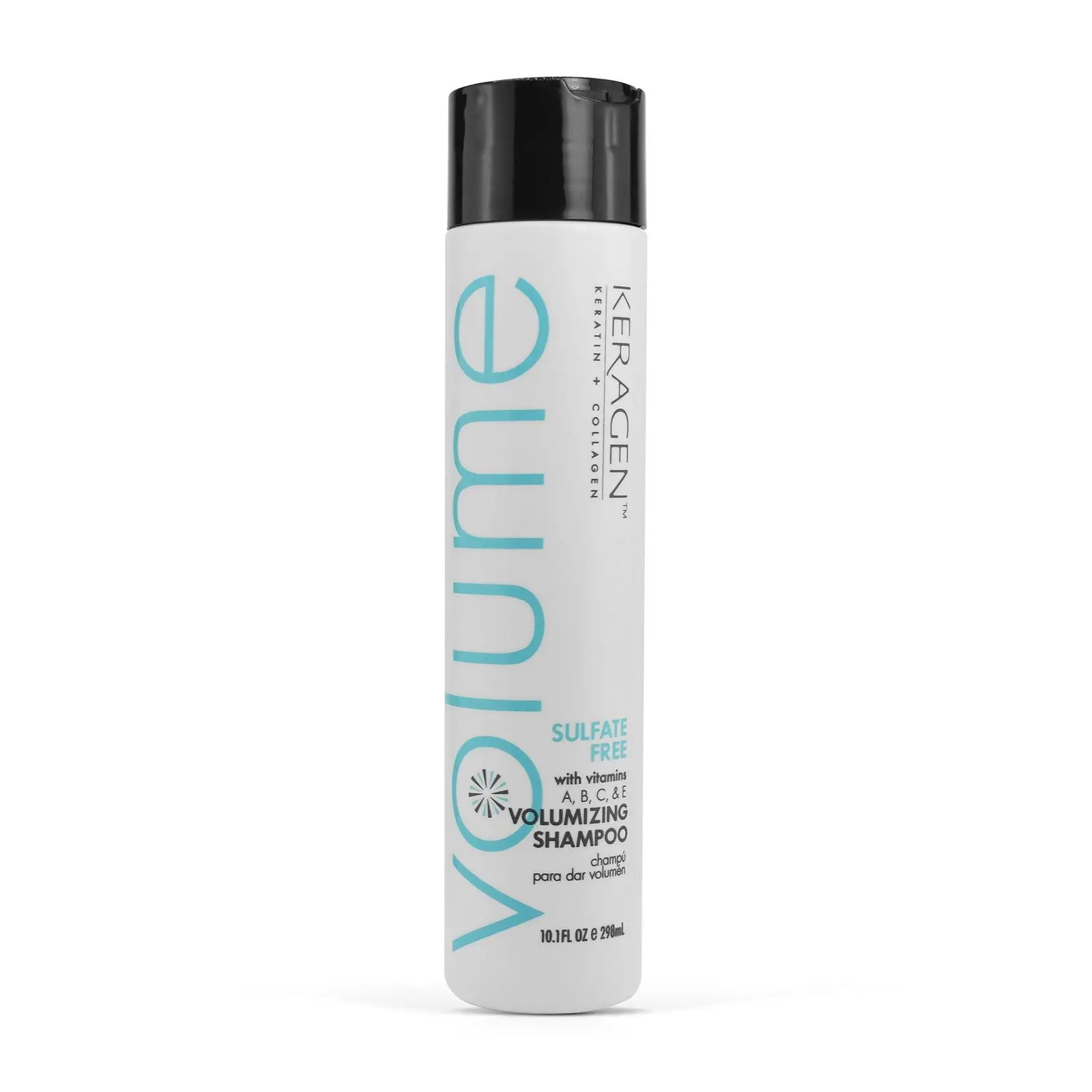 KERAGEN Volumizing Shampoo & Conditioner Duo - Gentle, Unscented, Organic Haircare Set with Hydrating Keratin & Collagen for Fine, Chemically Treated Hair, Boosts Moisture for Healthy Strands, Ideal for Hair Wash Day, Wash Day Routine, Bouncy Hair