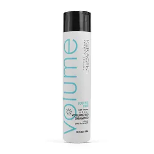 KERAGEN Volumizing Shampoo & Conditioner Duo - Organic Salon Haircare, Daily Blend with Keratin & Collagen for Fine Hair