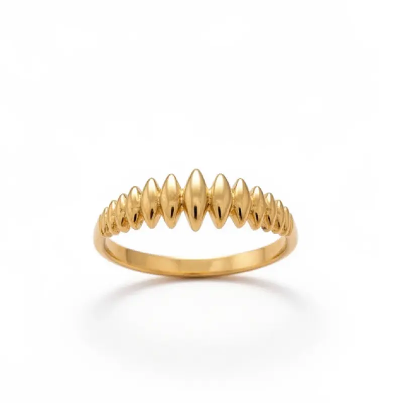 10K Real Gold Ring – Elegant Classic Band for Women – Fine Jewelry