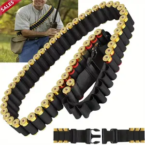 US Tactical 50 Rounds Shotgun 12/ 20GA Shell Bandolier Ammo Belts Holder Hunting