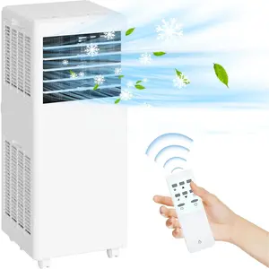 8000 BTU 3-in-1 Portable Air Conditioner, Quiet 48dB Sleep Mode with Remote Control, Indoor Cooling Dehumidifier Fan, US Plug for Bedroom, Apartment & Office, Slim, Compact