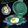 JASISS Double-Side Non-Stick Frying Pan - Thermal Stainless Steel Induction Cookware with Handle, Ideal for Indoor Cooking, Pancakes, Omelets, Outdoor Use, Excellent Gift Choice