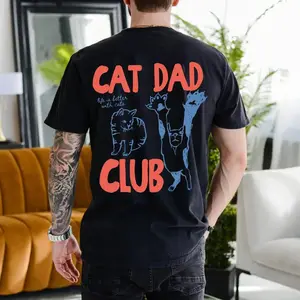 Winter outfits Cat Dad Shirt, Cat Dad Tee, Comfort Colors Cat Dad Club TShirt, Back Design Tee Funny Cat Shirt, Cat Lover, New Cat Dad Shirt, Pet Parent