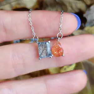 The Aurora - Halloween Fall Toi et Moi Necklace