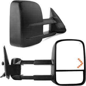 YITAMOTOR Tow Mirrors Car Accessories for 2007-2014 Chevy Silverado GMC Sierra, Power Heated Driver & Passenger Side Replacement Towing Mirror Set Car Accessories Auto Parts