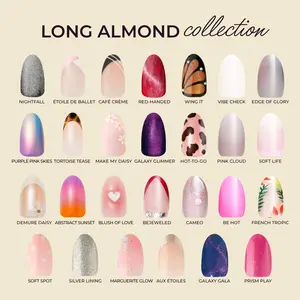 Kleo Kolor Long Almond Collection Press-On Gel Nails