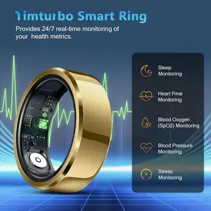 Smart Ring Blood Pressure Heart Rate Sleep Monitoring Smartring IP68 & 5ATM Waterproof Multi-sport Mode Smartring Man Women  new smart ring  bluetooth-compatible connectivity