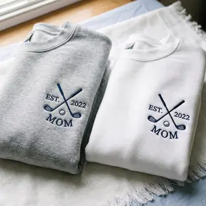 [SHIP FROM US] Golf Mom Embroidered Sweatshirt, Est 2026 Mom Shirt, Custom Year Crewneck, Golf Lover Gift, Sports Mom Outfit