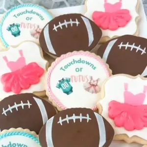 Touchdowns and Tutus Cookie Stencil for Perfectly Decorated Baked Goods