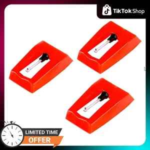 Record Player Needles, Turntable Stylus Record Needles Replacement for Crosley, 1byone, Boytone, LP&No.1, Victrola, and Jensen Vinyl Record Players(Pack of 3)