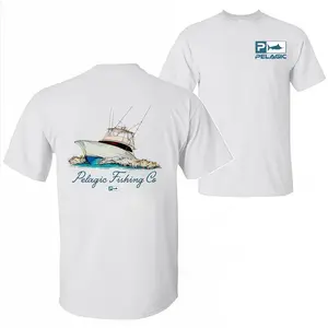 100% Cotton - Pelagic Offshore Fishing Marlin Boat Graphic T-Shirt Deep Sea Sport Fishing Nautical Tee for Men ,t shirt for men graphic tee