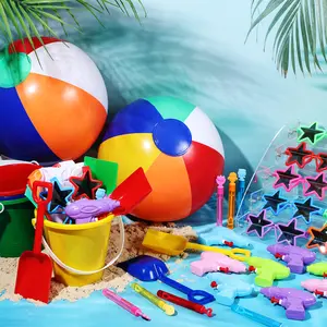 18/24/36 Sets End of Year Buckets Gift Bulk, Student Summer Pool Party Favors with Cards-Various Sets with Different Accessories from Teacher for Kids Preschool Kindergarten Class Rewards Summer Birthday Graduation Party Supplies Holiday Summervibe outdoo