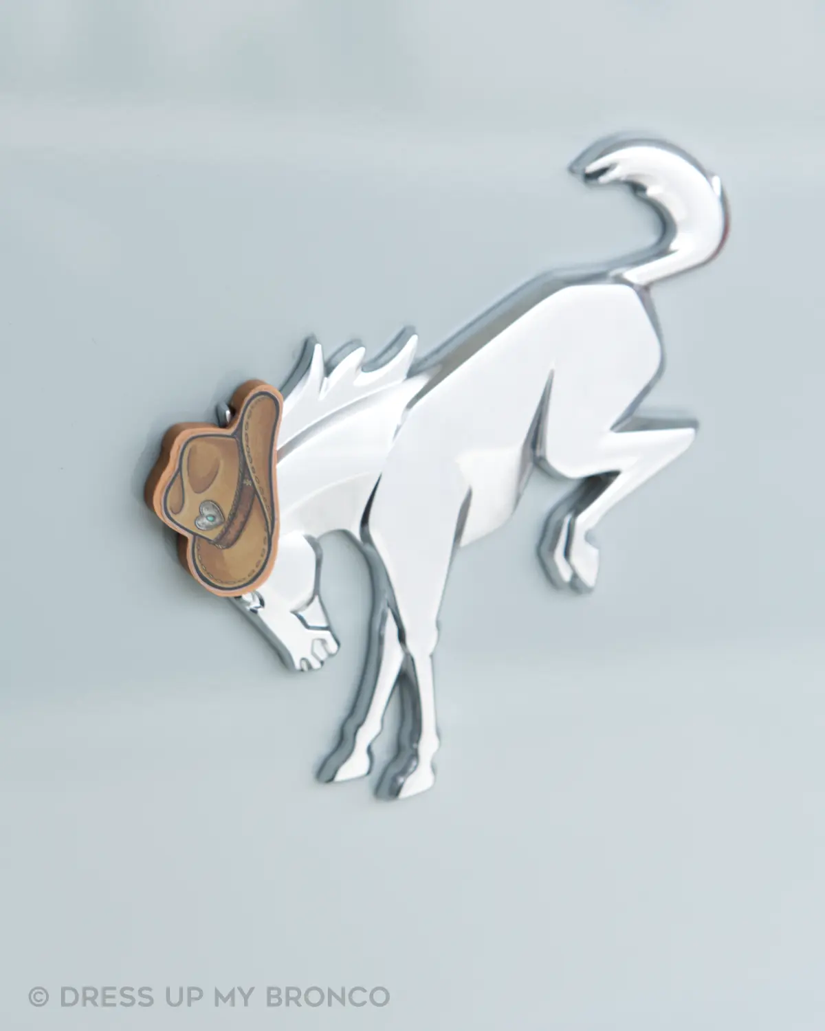 Saddle Up — Bronco Rear Emblem 3D Cowgirl Hat