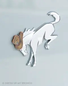 Saddle Up — Bronco Rear Emblem 3D Cowgirl Hat