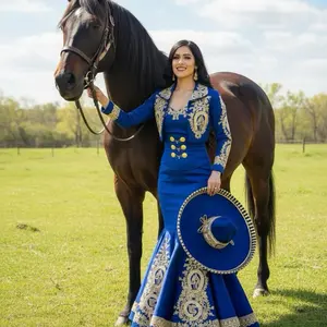 Blue Charro Dress