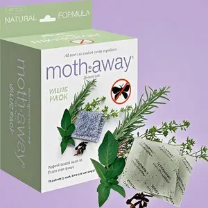 Natural Moth Repellent Sachets - Herbal Protection - 72 Pack Value Set - Reusable & Long-Lasting - Fragrant Closet Fresheners