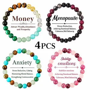 Crystal  Bracelets for Women and Men Add color and meaning to your everyday look with these elastic crystal  bracelets. Designed for women, men, and couples, they are lightweight, easy to wear, and perfect for summer outfits, daily styling, gi Beaded