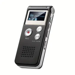 Upgraded Digital Voice Recorder with MP3/WMA/, Voice Activated Recording, 8GB Storage & 20H - Portable -like Audio Recorder for Lectures, Meetings, Interviews, Podcasts, Plug & Play PC Compatible (Mini Mic)