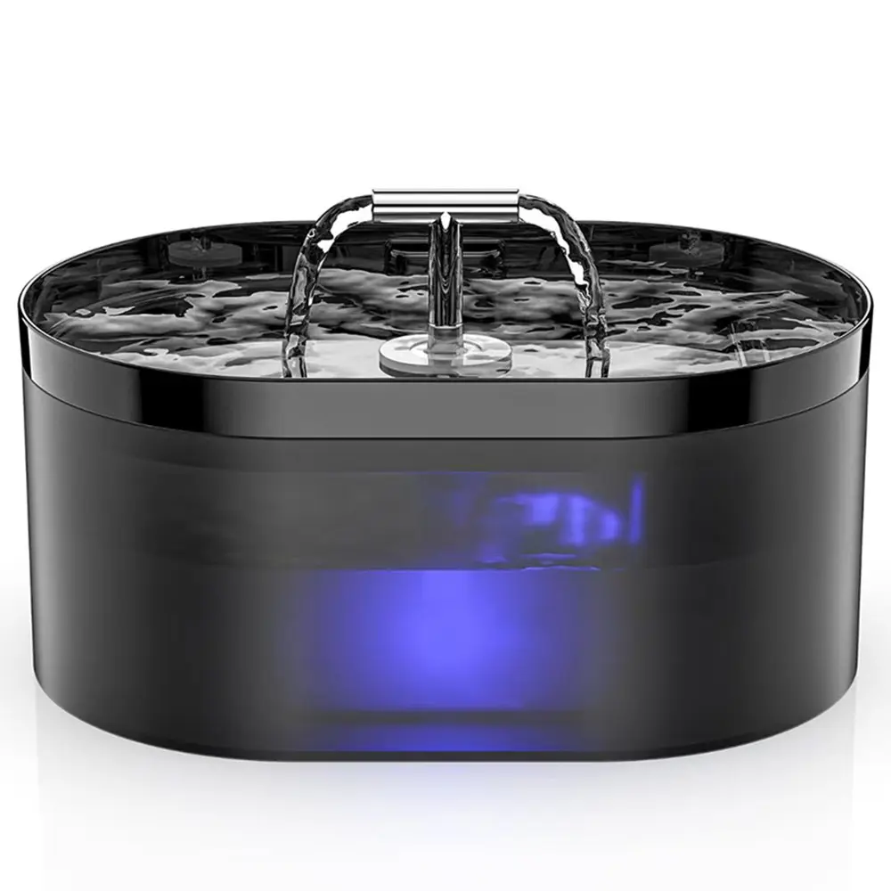 Cat Water Fountain, 2.2L/75oz Pet Water Dispenser, Automatic Water Bowl, Ultra-Quiet, Two Ways of Running Water, Suitable for Dogs and Cats