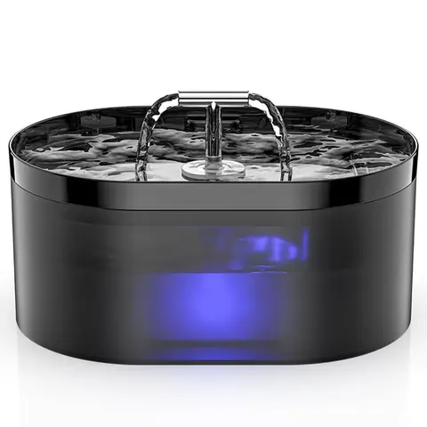 Cat Water Fountain, 2.2L/75oz Pet Water Dispenser, Ultra-Quiet, Two Ways of Running Water, Suitable for Dogs and Cats