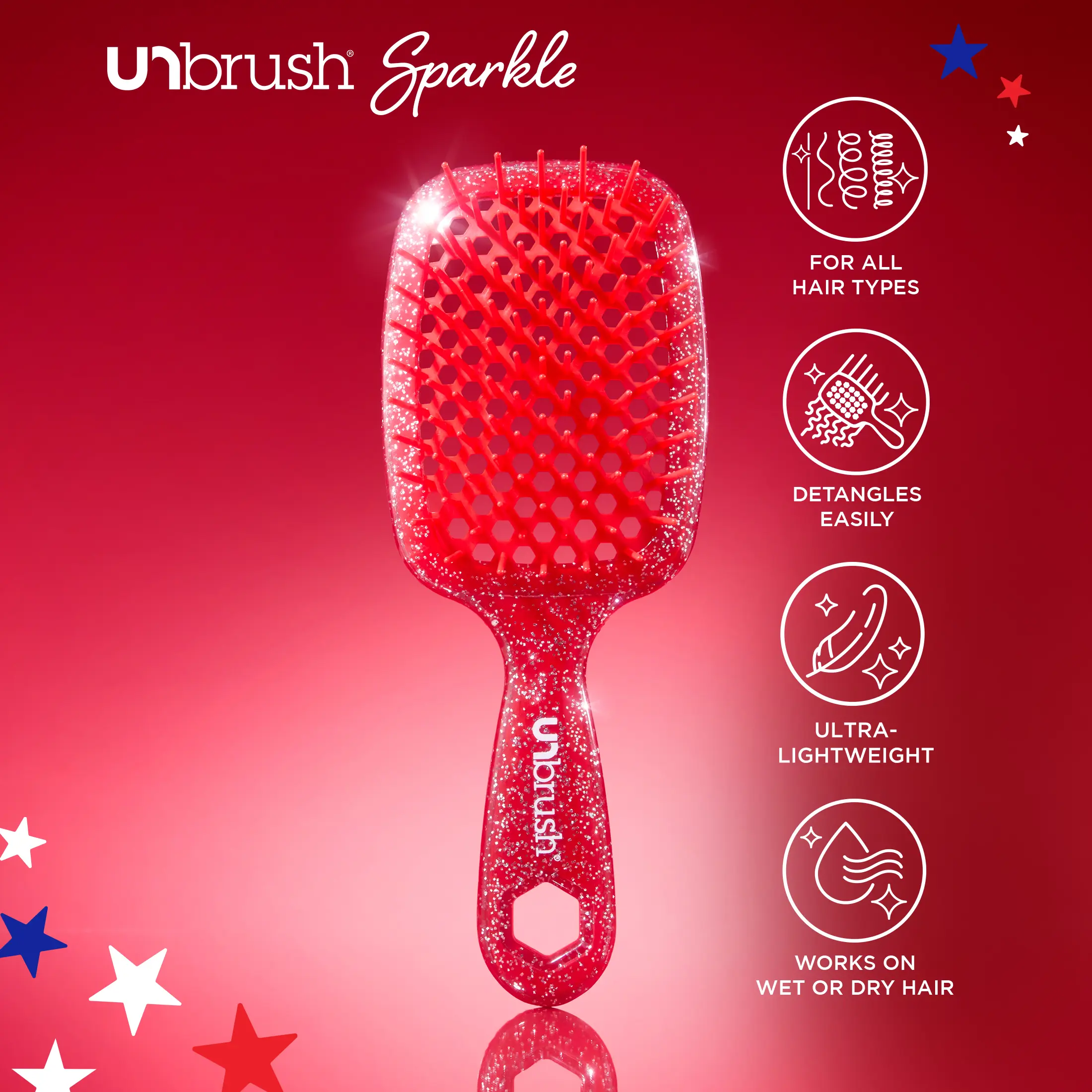 UNbrush Sparkle Hair Brush