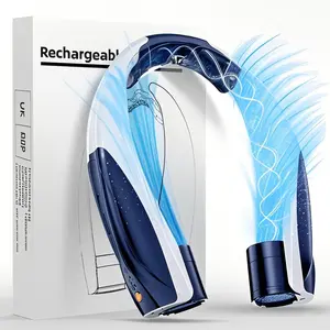 Portable Neck Fan with 6 Powerful Speeds, 6000 mAh Battery Operated,6-20 Hrs Long Battery, USB-C Rechargeable, Ultra Quiet, Hands-Free Personal Cooling for Men Women Outdoor Indoor