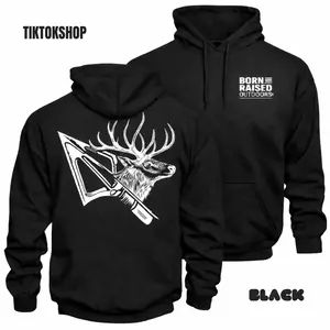 Buck Wild Texas Deer Hunting Hoodie – Camo American Flag Whitetail Buck Back Graphic, Patriotic Texas Hunter Apparel, Whitetail Hunting Hoodie for Deer Hunters, Outdoor Hunting Lifestyle Clothing