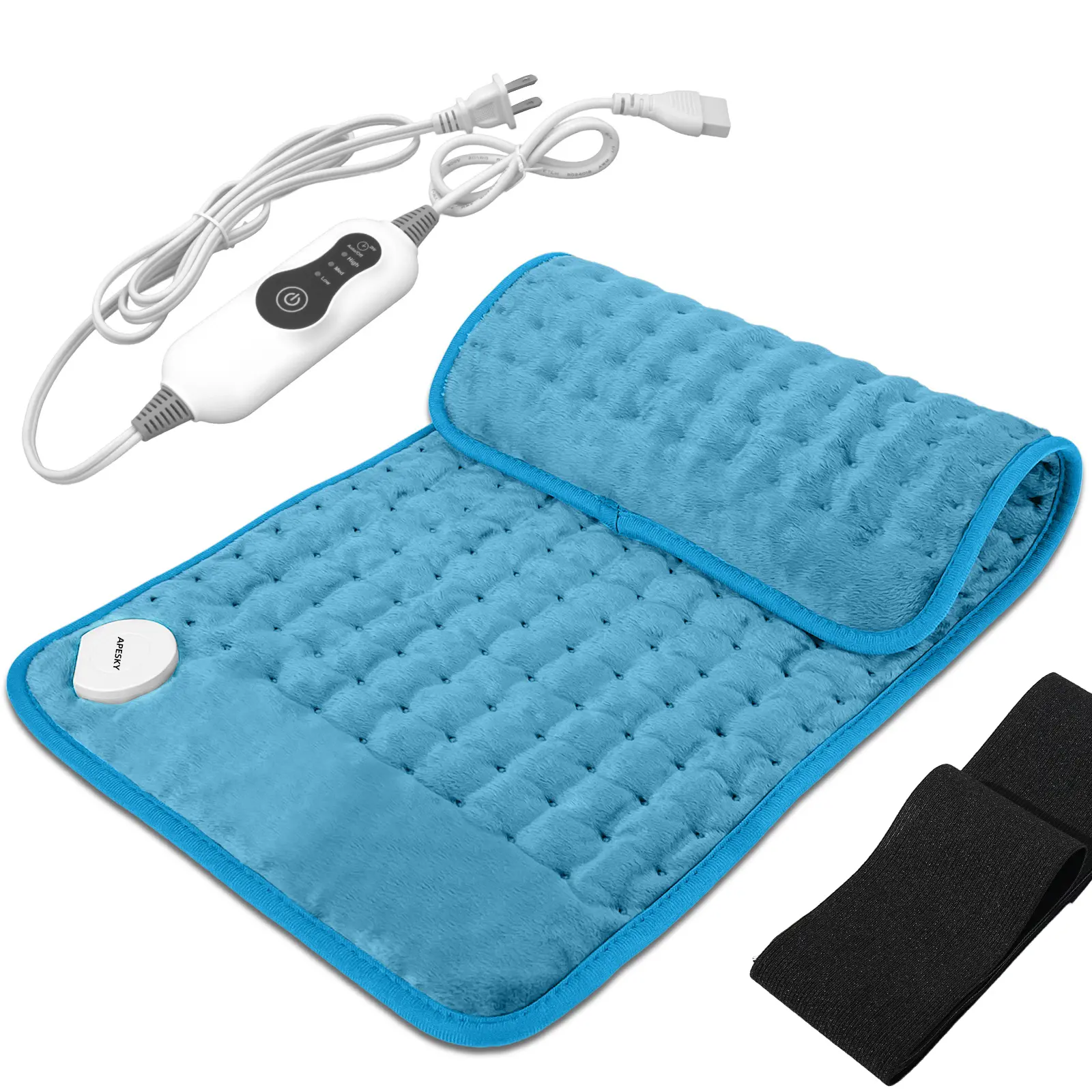 Dual-Use Hot/Cold Therapy Pad with Elastic Strap Three Heat Settings with Auto Shut-Off Relieves menstrual cramps and body aches Rapid heating Skin-friendly material Machine washable and dryer safe Christmas gift Fleece Heated Massage Table 3D Calendar Me