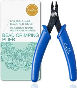 Beaditive Bead Crimping Plier for 2mm & 3mm Beads and Tubes | 5-Inch (Blue)
