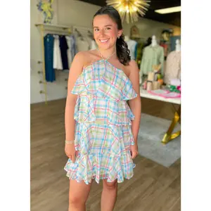 Pastel Dreams Tiered Ruffle Dress
