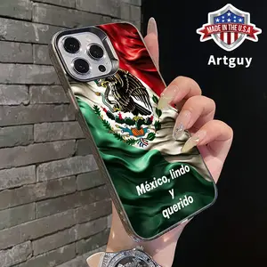 IMD Phone Case Compatible with iPhone 16 E Pro Max 15 Plus 14 13 12 11 XS XR Proud Mexico Hard PC Drop-Resistant Protective Cover