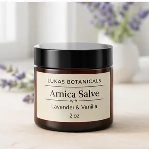 Arnica Montana Muscle Relief Balm | Lavender & Vanilla | Lukas Botanicals 2 oz