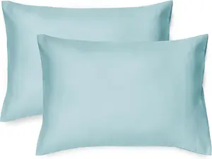 Pillowcases 13x18 Travel Pillow Case Set of 2, Small Pillow Case Fits  Pillow Sized 12x16, 13x18,  Pillowcases 2 Pack Machine Washable (Blue Coral)