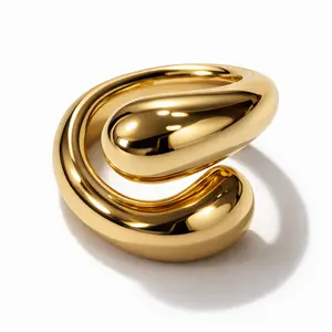 Vale & Veil — Paris | Monolithe Sculptural Ring | Bold Gold Statement