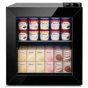 Antarctic Star 1.24 cu.ft Standing upright Ice Cream Freezer Cabinet, Lightweight & Portable, Mechanical Control, -10~-18°F, Ideal for Ice Cream & Frozen Desserts (115V/60Hz), for Home Office Bar