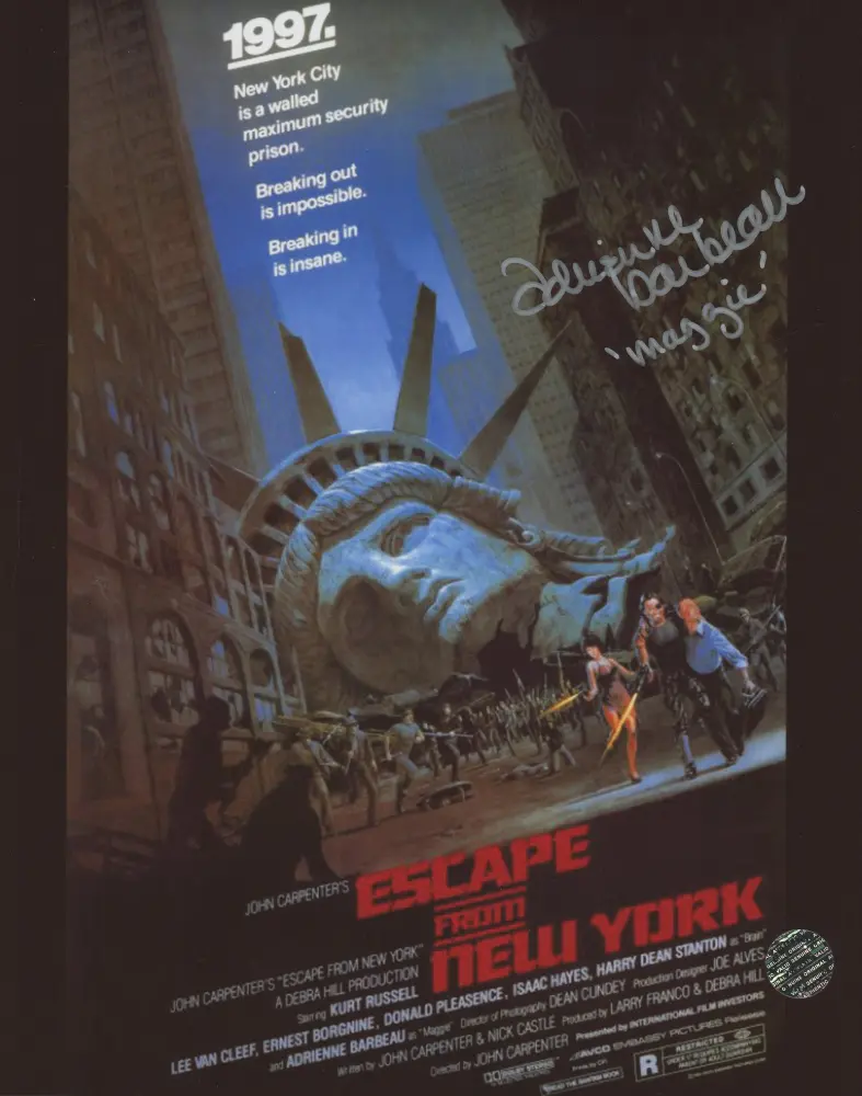 Adrienne Barbeau Signed "Escape from New York" 8x10 Photo Inscribed "Maggie" (Legends COA)