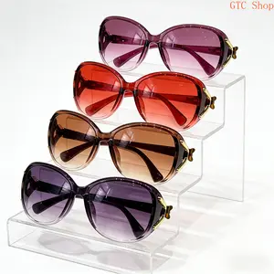 4-Pack Y2K Women’s Oversized Round Tortoise Shell Glasses – Lightweight Stylish Non-Prescription Frames with Pink & Purple Tinted AC Lenses, Trendy Fashion Eyewear Perfect for Driving, Travel, Daily Outfits & Casual Everyday Wear