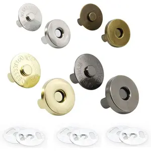Button Clasps Snaps Fastener Clasps for Sewing, Craft, Purses, Bags, Clothes, Leather 40 Sets(18mm-4 Colors)