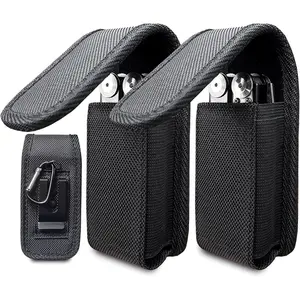 Multitool Sheath, EDC Belt Pouch Organizer for Men,Tool Sheath Compatible with Leatherman Folding Tool, Small Belt Tool Holster Holder with Clip and Loop,Magnetic Closure