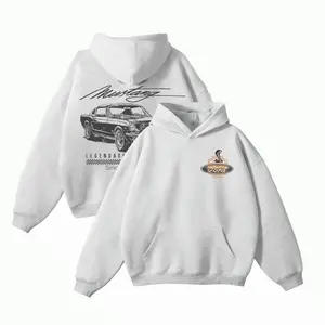 Unisex Cotton Graphic Hoodie - 1964 Vintage Muscle Car Tribute, Essential Lightweight Fleece Sweatshirt, Casual Pullover for Car Lovers, Graphic Hoodies for Women