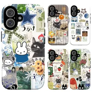 Japanese Mood Board Phone Case, Mi.ffy, Anime Collage Compatible with iPhone X, 11, 12, 13, 14, 15, 16, 17 Series & Galaxy Series
